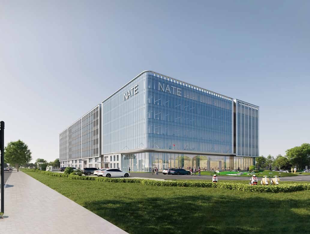 Architectural rendering of NATE’s planned manufacturing base
