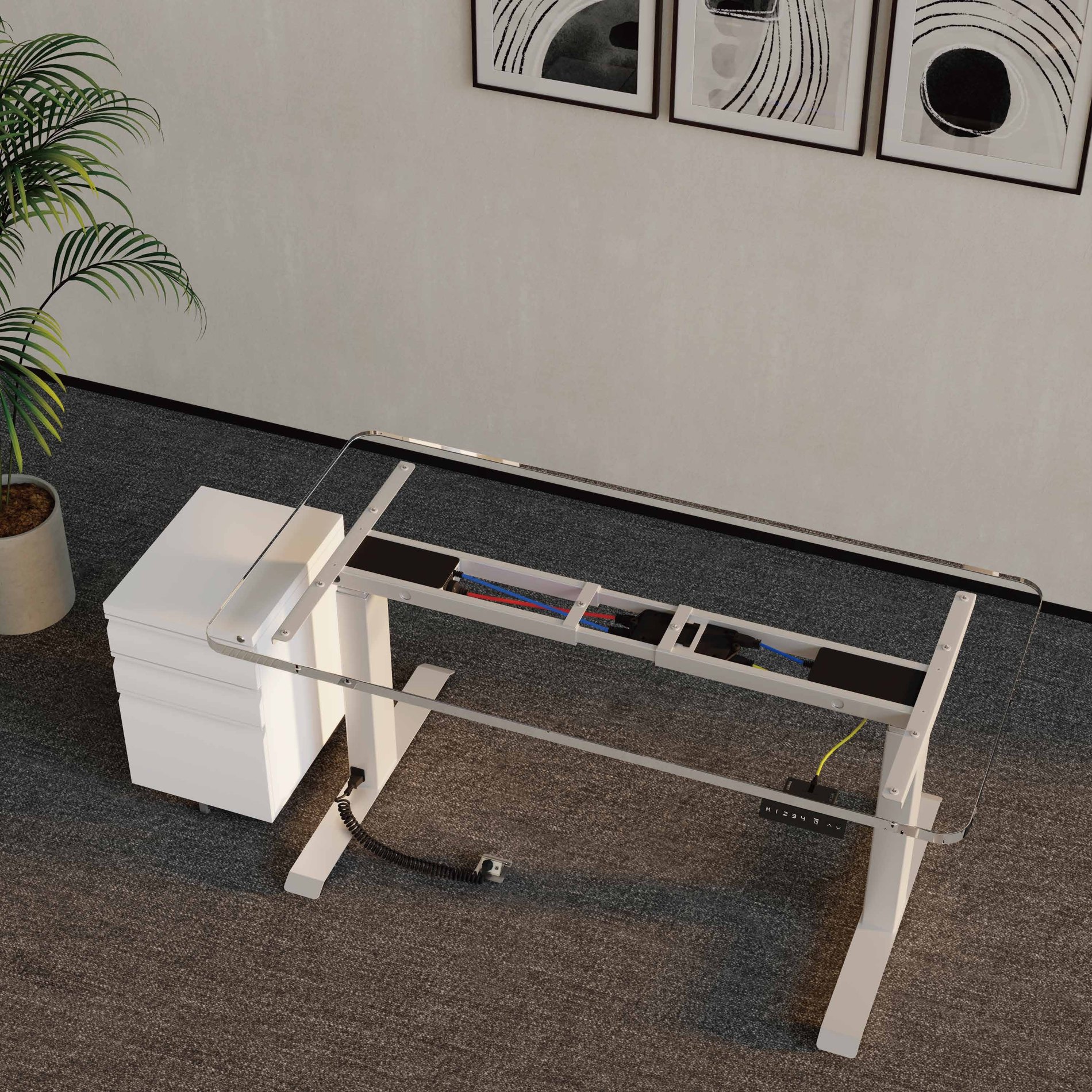 NATE electric standing desk frame