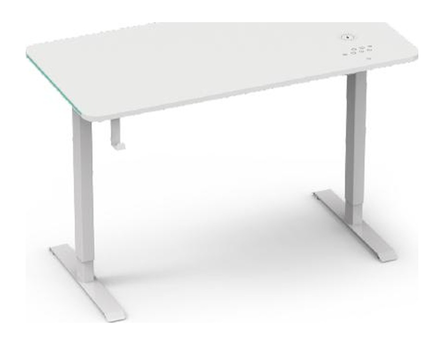 NT33-GD-2SACRF2 Compact LED height-adjustable gaming desk