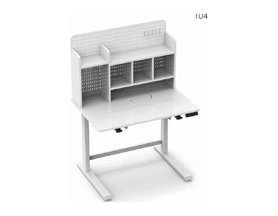 NT33-KD-2SAB2(C) Height-adjustable learning desk with storage